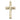 14kt solid gold medium cross pendant 1 1/8 x 5/8 inches handcrafted by Bliss Manufacturing USA