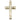 14kt solid gold large cross pendant 1 3/8 x 3/4 inches handcrafted by Bliss Manufacturing USA