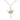 14kt gold filled doves cross pendant necklace 1 x 5/8 inches with 18 inch chain by Bliss Manufacturing