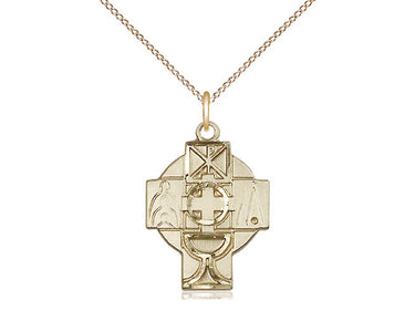 14kt Gold Filled Medium RCIA Pendant Necklace 7/8 inch with 18 inch chain by Bliss Manufacturing