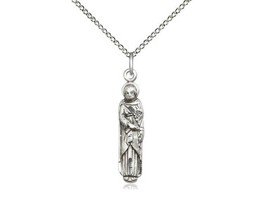 Sterling Silver St. Joseph Patron Saint Medal Necklace with 18 inch chain by Bliss Manufacturing