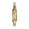 14kt Solid Gold Madonna and Child Medal Pendant 1 x 1/8 inch Handcrafted by Bliss Manufacturing USA