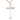 14kt Gold Filled extra large Catholic Altar Server cross necklace 2 5/8 inch by 1 3/8 inch on 24 inch chain by Bliss Manufacturing