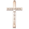 14kt Solid Gold Extra Large Eucharistic Minister Cross Pendant 2 5/8 x 1 3/8 inches Handmade by Bliss
