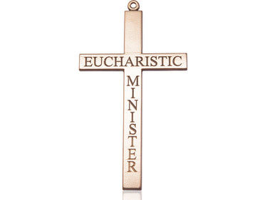 14kt Solid Gold Extra Large Eucharistic Minister Cross Pendant 2 5/8 x 1 3/8 inches Handmade by Bliss