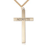 Extra Large 14kt Gold Filled Acolyte Cross Necklace with 24 inch chain by Bliss Manufacturing