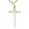 Extra Large 14kt Gold Filled Choir Cross Necklace with 2 5/8 x 1 3/8 inch pendant on 24 inch chain by Bliss Manufacturing