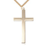 14kt Gold Filled Extra Large Cross Necklace 2 5/8 x 1 3/8 with 24 inch Chain by Bliss USA