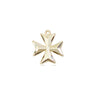 Small 14kt Solid Gold Maltese Cross Pendant 3/8 inch handcrafted by Bliss Manufacturing