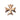14kt Solid Gold Medium Maltese Cross Pendant 3/4 x 5/8 inch handcrafted by Bliss Manufacturing USA