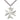 Sterling Silver Maltese Cross Pendant Necklace 7/8 inch on 24 inch chain handcrafted by Bliss Manufacturing USA