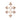 14kt solid gold Cross of Lorraine pendant 1 inch by 5/8 inch handcrafted in USA by Bliss Manufacturing