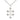 Sterling Silver Cross of Lorraine necklace 1 inch by 5/8 inch pendant on 18 inch chain handcrafted by Bliss USA