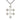 Sterling Silver Large Cross of Lorraine Necklace 1 3/4 x 1 1/8 inch pendant on 24 inch curb chain by Bliss