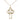 14kt Gold Filled Shamrock Cross Necklace 1 inch x 5/8 inch pendant 18 inch chain by Bliss