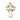 14kt solid gold Shamrock Cross pendant 1 inch by 5/8 inch handcrafted in USA by Bliss Manufacturing