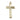 14kt solid gold cross pendant 1-1/8 inch by 1/2 inch with lite curb chain design handcrafted by Bliss USA