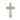 14kt Solid Gold Medium Cross Pendant 1 inch x 1/2 inch handcrafted by Bliss Manufacturing USA