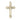 14kt Solid Gold Medium Cross Pendant 1 inch x 5/8 inch handcrafted by Bliss Manufacturing USA