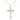 14kt Gold Filled medium cross necklace pendant 1x1/2 with 18 inch curb chain handmade by Bliss USA