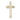 14kt solid gold medium cross pendant 1x1/2 handmade by Bliss Manufacturing USA Catholic jewelry