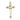 14kt Solid Gold Medium Cross Pendant 1-1/8 inch by 1/2 inch Handcrafted by Bliss Manufacturing USA