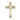 14kt solid gold medium cross pendant 1 inch by 5/8 inch handcrafted by Bliss Manufacturing