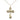 14kt gold filled Catholic cross necklace 1 by 5/8 inch pendant 18 inch chain handcrafted by Bliss USA