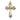 14kt solid gold Catholic cross pendant 1 inch by 5/8 inch handcrafted by Bliss Manufacturing USA