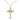 14kt Gold Filled Medium Cross Necklace 1 inch by half inch pendant with 18 inch curb chain by Bliss