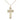 14kt Gold Filled Medium Cross Necklace 1 1/8 inch by 5/8 inch pendant on 18 inch curb chain by Bliss