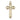 14kt Solid Gold Cross Pendant 1 and 1/8 inch by 5/8 inch medium size handcrafted by Bliss Manufacturing