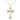 14kt Gold Filled Medium Catholic cross necklace pendant 1 1/8 x 5/8 inches on 18 inch curb chain by Bliss