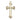 14kt Solid Gold Catholic Cross Pendant 1 1/8 inch medium size Bliss USA handcrafted