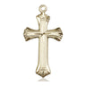 14kt Solid Gold Catholic Cross Pendant 1 1/8 inch medium size Bliss USA handcrafted