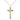 14kt Gold Filled Catholic cross necklace with 1⅛×½ inch pendant on 18 inch curb chain handcrafted by Bliss USA