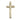 14kt solid gold medium cross pendant 1 1/8 inch by 1/2 inch handcrafted by Bliss Manufacturing USA