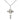 Sterling silver medium cross necklace pendant 1 x 5/8 inch with 18 inch chain handcrafted by Bliss