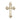 14kt Solid Gold Medium Cross Pendant 1 inch x 5/8 inch handcrafted by Bliss Manufacturing USA