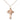 14kt Gold Filled Medium IHS Cross with Grapes Necklace 7/8 x 1/2 inch on 18 inch chain by Bliss