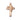 14kt Solid Gold Medium IHS Cross with Grapes Pendant 7/8 x 1/2 inch handcrafted by Bliss USA