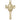 14kt Solid Gold Large Catholic Cross Pendant 1 3/8 inch x 3/4 inch handcrafted by Bliss Manufacturing USA
