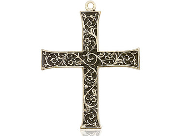 14kt Solid Gold Large Catholic Cross Pendant 1 5/8 x 1 1/4 inches by Bliss Manufacturing handcrafted in USA