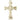 14kt solid gold Large Mosaic Cross pendant 1 5/8 x 1 inch handcrafted by Bliss Manufacturing