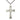 Sterling Silver Large Mosaic Cross Necklace 1 5/8 x 1 with 24 inch chain by Bliss Manufacturing USA