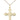 14kt Gold Filled Medium Catholic Cross Necklace with National Guard Emblem 7/8 x 5/8 inch on 18 inch Chain by Bliss