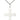 Medium Sterling Silver Cross Necklace 7/8 x 5/8 inches 18 inch lite curb chain Bliss USA