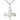 Sterling silver lite curb chain necklace 18 inches with medium cross pendant 7/8 x 5/8 inches by Bliss USA