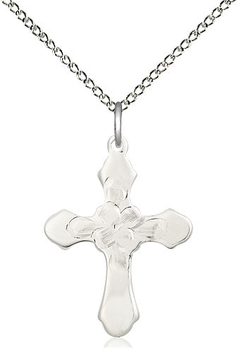 Sterling Silver Lite Curb Chain Necklace 7/8 x 5/8 inch 18 inch length by Bliss Manufacturing