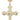 Large 14kt gold filled cross necklace 1.25 x 0.875 inches on 24 inch heavy curb chain handmade by Bliss